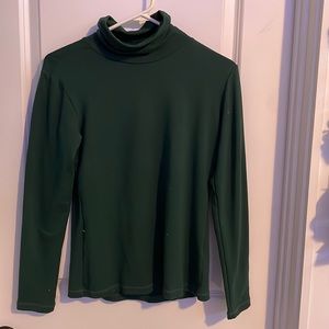 Long Sleeve Green Thermal Turtle Neck